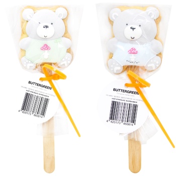 Buttergreen Butter Cookies Decorated on Stick 16g - buy, prices for - photo 3