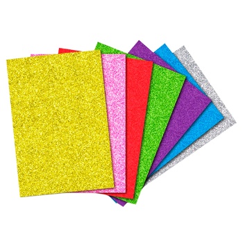 Apelsin Glitter Color Cardboard A4 8 colors - buy, prices for - photo 2