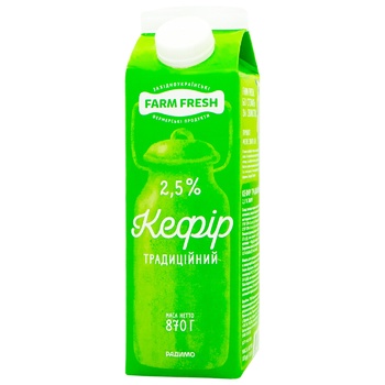 Кефір Farm Fresh 2,5% 870г - купити, ціни на METRO - фото 2