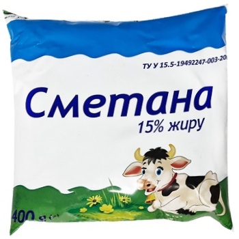 Сметана 21% 400г