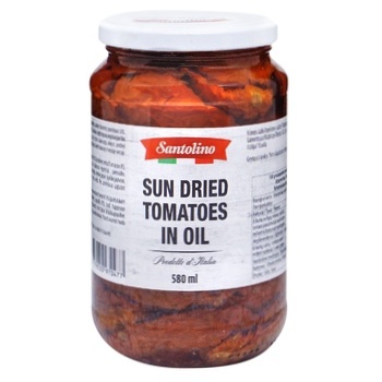 Santolino Pasteurized Preserved Dried Tomatoes in Oil 540g - buy, prices for NOVUS - photo 1