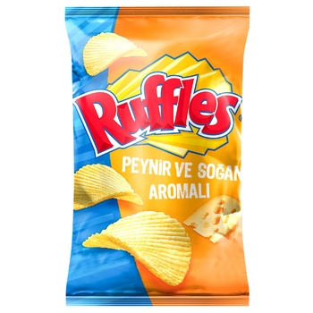 Чипси Ruffles картопляні зі смаком сиру з цибулею 104г