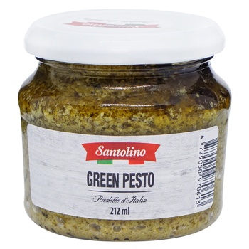 Santolino Green Pesto Pasteurized Sauce 190g - buy, prices for NOVUS - photo 1