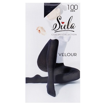 Siela Velor Nero Women's Tights 100den Size 5 - buy, prices for Auchan - photo 1