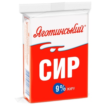 Сир кисломолочний Яготинський 9% 180г - купити, ціни на ULTRAMARKET - фото 1