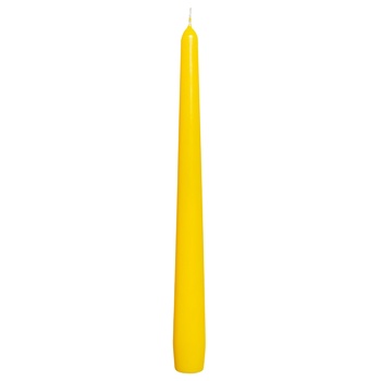 Bolsius Conical Candle 245/24 Yellow - buy, prices for Tavria V - photo 1