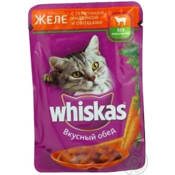 Консерва для котів Whiskas Желе Індичка,Телятина пауч 100г - купити, ціни на - фото 6