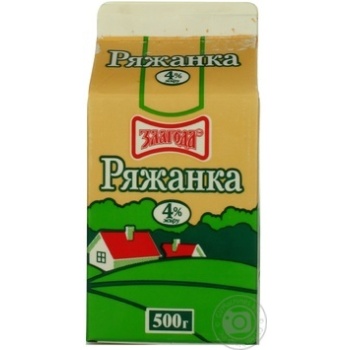 Ряженка Злагода 4% 500г картонная упаковка Украина - купить, цены на METRO - фото 3