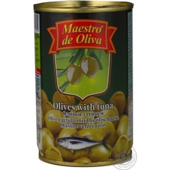 Maestro de Oliva Green Olives with tuna 300ml - buy, prices for MegaMarket - photo 6