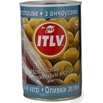 Оливки ITLV зелені з анчоусом 314мл х6