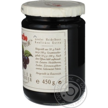 jam darbo blueberry 450g glass jar Austria - buy, prices for - photo 5