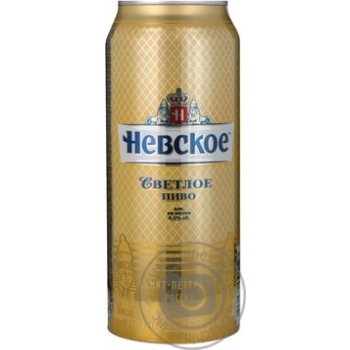 Pasteurized lager Nevskoe can 4.6%alc 500ml Russia - buy, prices for - photo 10