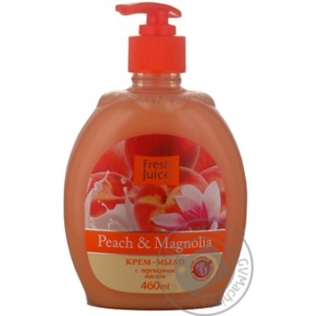 Soap Fresh juice peach liquid 460ml - buy, prices for MegaMarket - photo 2