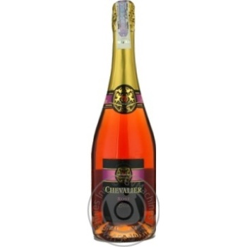 Шампанське рожеве сухе Brut Rose Chevalier 0,75л