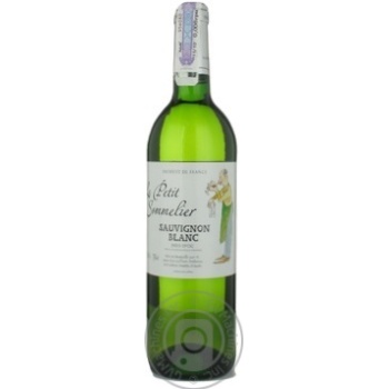 Wine sauvignon-blan Le petit sommelier white dry 12% 2010year 750ml glass bottle France - buy, prices for MegaMarket - photo 2