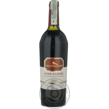 Wine Bakhchysaray red semisweet 12% 2010year 750ml glass bottle Ukraine - buy, prices for MegaMarket - photo 2