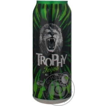 Напиток Трофи со вкусом фейхоа слабоалкогольный сильногазированный железная банка 7%об. 500мл Россия Напиток Трофи со вкусом фейхоа слабоалкогольный сильногазированный железная банка 7%об. 500мл Россия - купить, цены на - фото 2