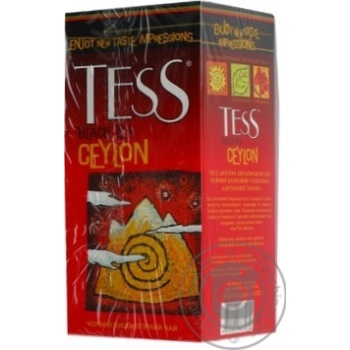 Черный чай Тесс Цейлон цейлонский байховый в пакетиках 25х2г Украина - купить, цены на Чудо Маркет - фото 2