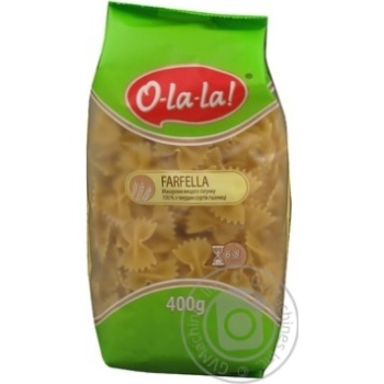 Макарони O-la-la Farfella 400г х12 купить, цены на МегаМаркет - фото 1