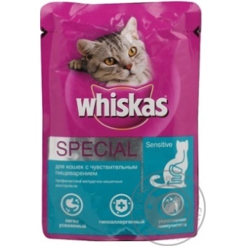 Консерва для котів Whiskas з Чутливим Стравоходом 100г - купить, цены на - фото 3