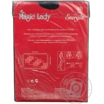 Колготи Magic Lady Energia жіночі чорні 40ден 2р - купити, ціни на ULTRAMARKET - фото 4