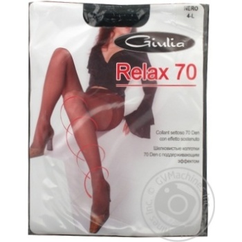 Колготи Giulia Relax 70Den жіночі р.4 Nero