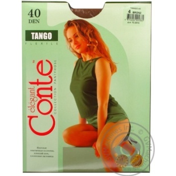 Колготи жіночі Conte Tango 40ден р.4 Bronz - купити, ціни на ULTRAMARKET - фото 3