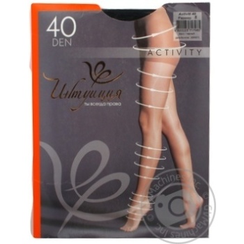 Tights Intuitsia Activity black polyamide for women 40den 5size - buy, prices for MegaMarket - photo 2