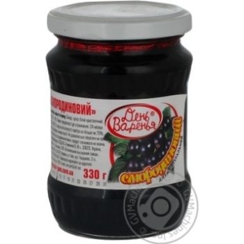 jam den varennya blackcurrant 330g glass jar Ukraine - buy, prices for - photo 1