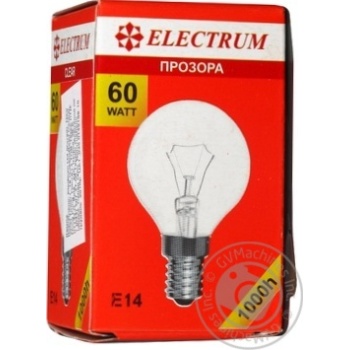 Bulb Electrum e14:е14 60w 1000hours 230v - buy, prices for MegaMarket - photo 5
