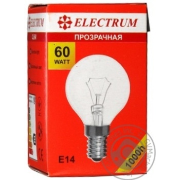 Лампа сферична прозора Electrum 60W E14 A-IB-0038 - купити, ціни на - фото 3