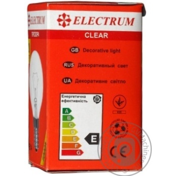 Лампочка ELECTRUM сферична проз. Е14 40W купить, цены на МегаМаркет - фото 5
