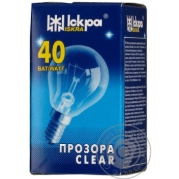 Лампа ЛЗП Іскра PS45 230B 40Вт Е14 пр Т х100 купити, ціни на МегаМаркет - фото 3
