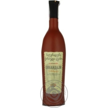 Wine tsinandali Vaziani white dry 11% 750ml glass bottle Georgia - buy, prices for MegaMarket - photo 2
