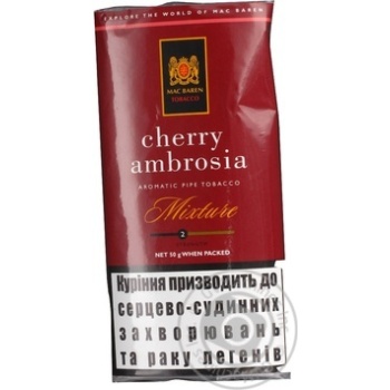 Тютюн Mc.Baren Cherry Ambrosia 50г купить, цены на МегаМаркет - фото 3