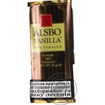 Тютюн Alsbo Pipe Tobacco Vanilla 50г купить, цены на МегаМаркет - фото 2