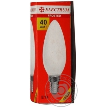 Лампочка ELECTRUM св мат. Е14 40W купити, ціни на МегаМаркет - фото 2