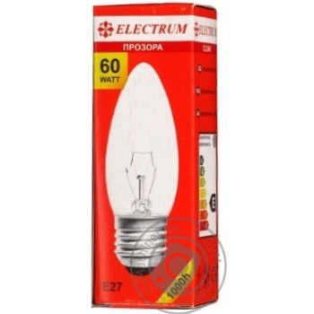 Лампочка ELECTRUM св проз. Е27 60W х10 купити, ціни на МегаМаркет - фото 1