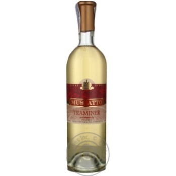 Wine traminer white semisweet 10.5% 750ml glass bottle Moldova - buy, prices for MegaMarket - photo 2