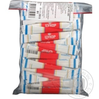 Granulated sugar Ata white 2.5% 100pcs 500g stick sachet - buy, prices for MegaMarket - photo 1