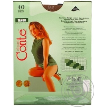 Колготы женские Conte Tango 40ден р.4 Bronz - купить, цены на ULTRAMARKET - фото 7