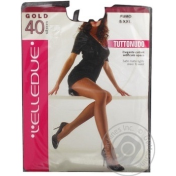 Tights Elledue Gold fumo polyamide 40den Italy