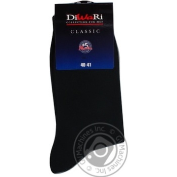 Diwari Classic Men's Socks s.25 000 black 5C-08SP - buy, prices for NOVUS - photo 5