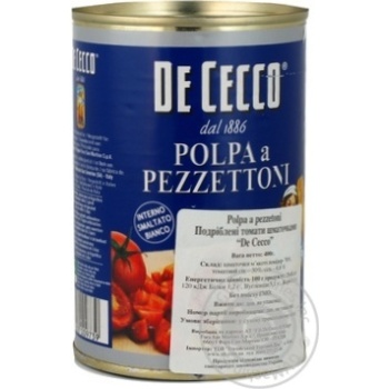 De Cecco Tomatoes Slices in Own Juice 400g - buy, prices for NOVUS - photo 8