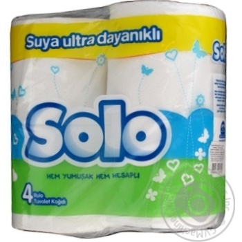 Toilet paper Solo 4pcs - buy, prices for MegaMarket - photo 3