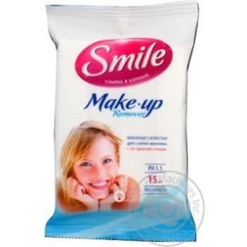 wet wipes smile 15pcs 55g Ukraine - buy, prices for - photo 2