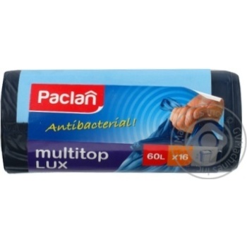 Пакети д/сміття Placan Multi Top 60л 16шт х20 купить, цены на МегаМаркет - фото 2