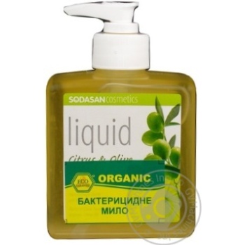 Мыло жидкое Sodasan organic С цитрусовой и оливковым маслами 300мл купить, цены на МегаМаркет - фото 3