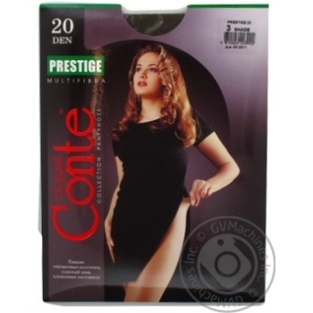 Tights Conte Prestige sheid polyamide for women 20den 3size - buy, prices for MegaMarket - photo 1