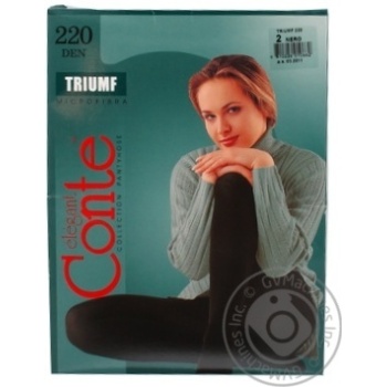 Колготи Conte Triumf 220 Den р.2 nero шт купити, ціни на МегаМаркет - фото 2